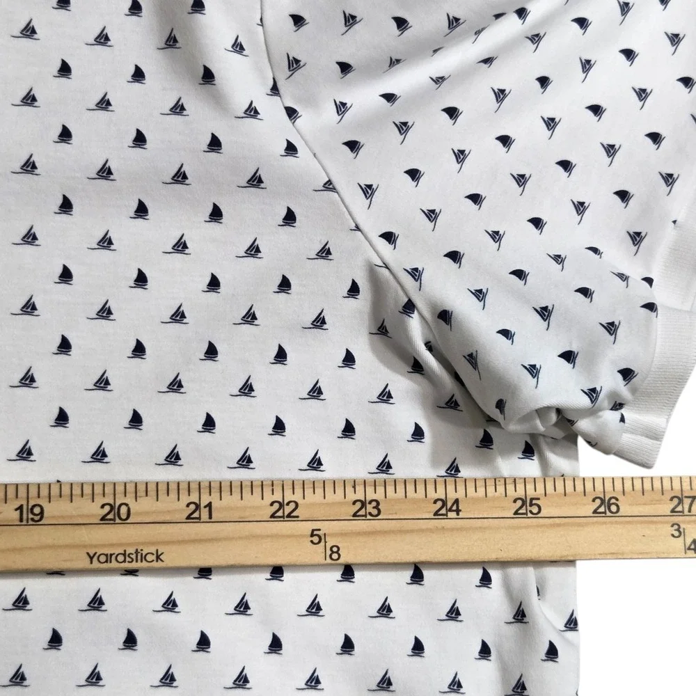 Polo Ralph Lauren Nautical Sail Boats Pony Polo Shirt Classic Fit Men Size‎ XL
